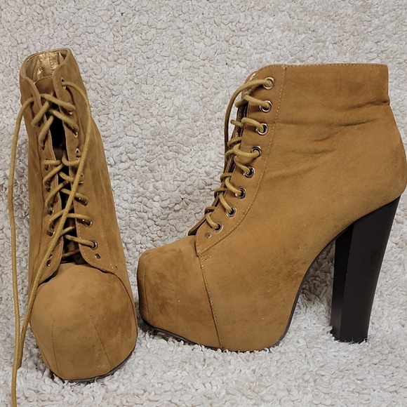 Tan platform booties - Picture 8 of 8